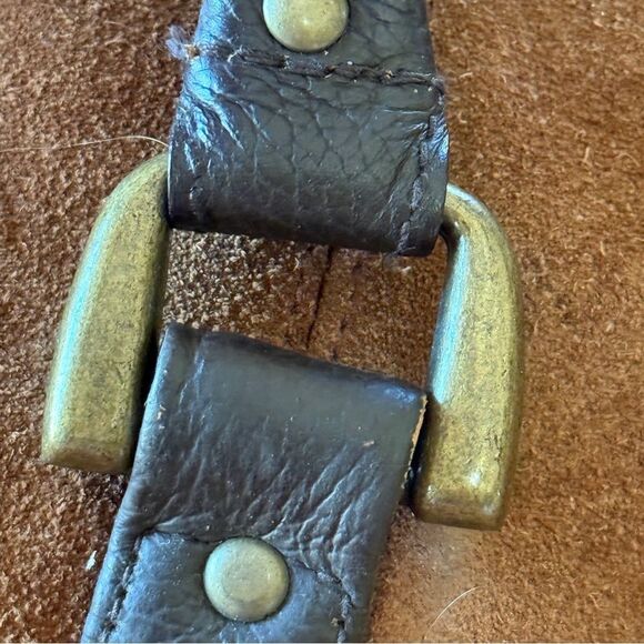 Vintage 2003 Marlboro Suede Leather Grit Gear Weekender Duffel Bag Brown - Picture 9 of 15